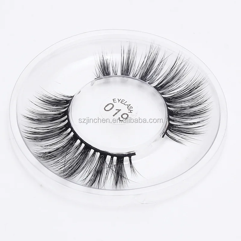 

Hot sale 019 long and thick 3D Mink Eyelashes 3D Silk Protein Lashes Fake Eyelashes, Black