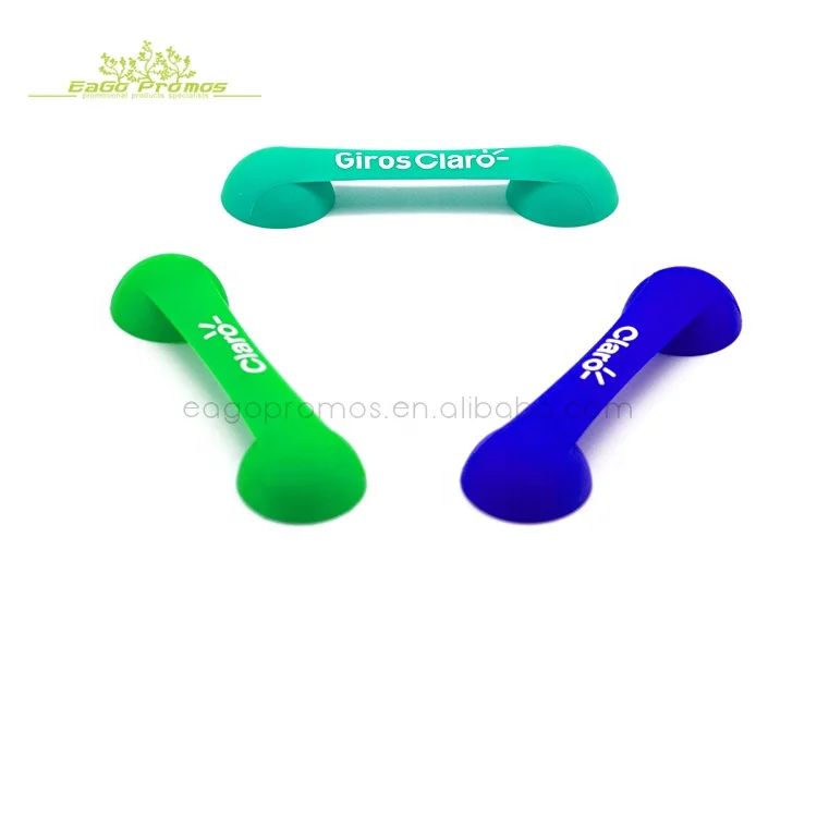 

2019 China advertising custom mobile phone stand silicone rubber hanger holder for smart phone, Any pantone color
