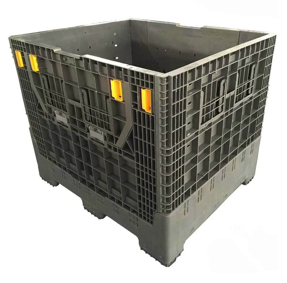 Stackable Pallet Boxes Collapsible Plastic Pallet Bins 1200x1000x975