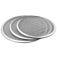 

Factory price customized stainless steel /aluminum seamless pizza screen bake pan baking tray
