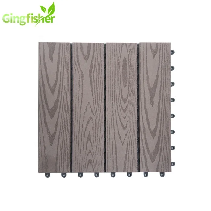 Wpc Waterproof Interlocking Composite Decking Tiles Buy Wpc