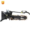 high quality ditcher/chain trencher for ditching water pipe channel