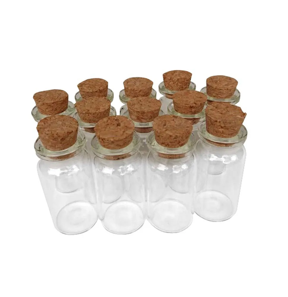 
Mini Vials Cork DIY Wedding And Party Message Decoration Glass Bottle Cork 