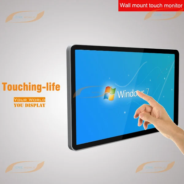32inch wall mounted all in one pc lcd touch screen