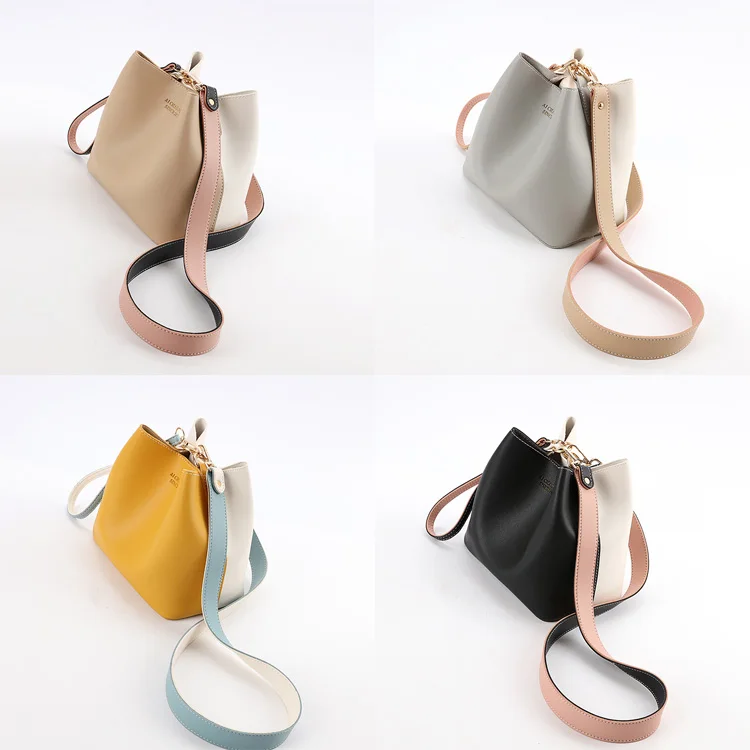 Fashion Women Bucket Bags Drawstring Cross Body Handbag Designer Cross