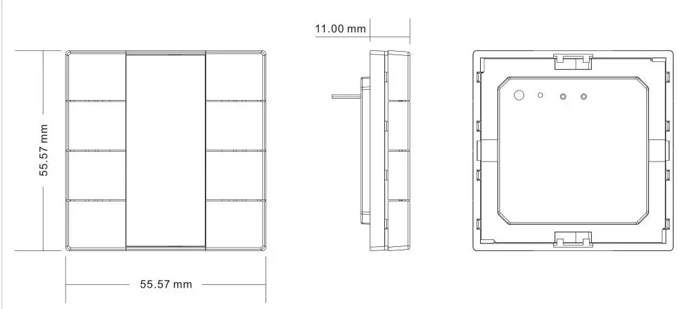 Sunricher Z-wave push button wall switch Z-wave plus