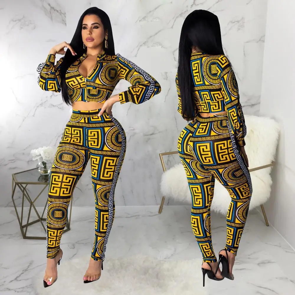 

Ready to ship Sports wear two piece set women clothing joggers suits set