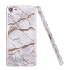 Luxury phone case for iPhone 6 7 8 plus flexible TPU marble case, for iPhone X/XS IMD marble case with golden