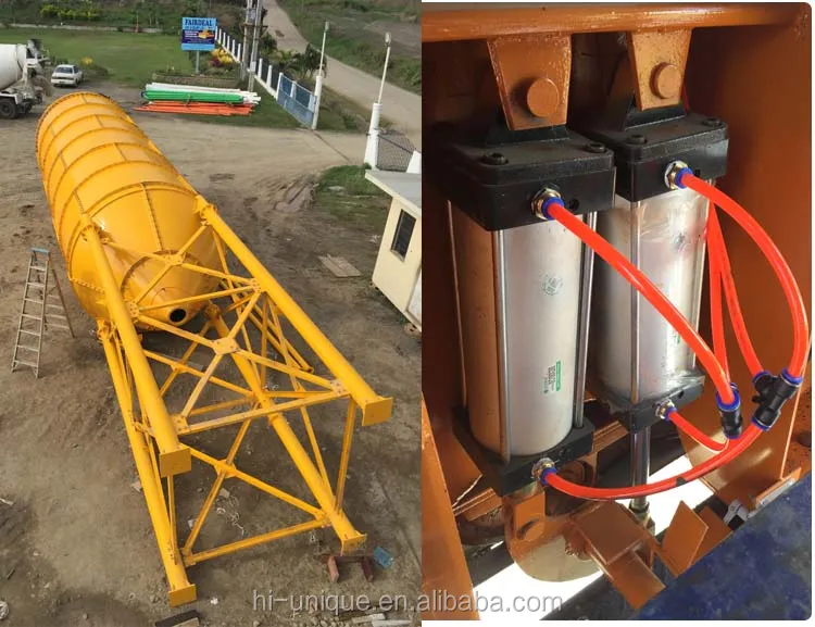 portable mobile concrete mixing plant
