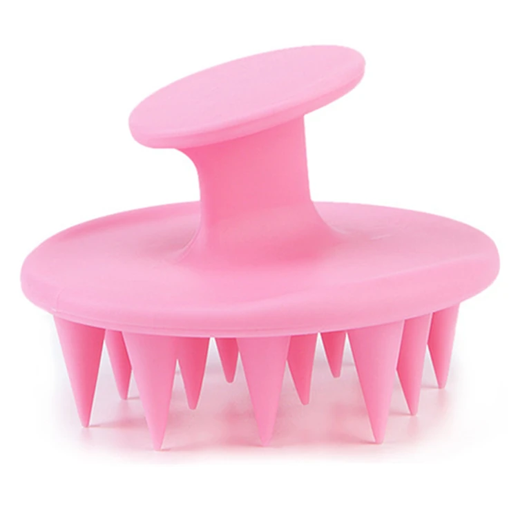 

Waterproof Cleans Head Body Washing Kids Woman Scalp Hair Massage Silicone Beard Shampoo Brush, Pink , blue , green