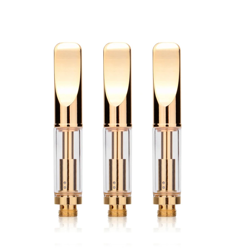 

2018 Hot sale products A3 disposable vape cartridge .5ml cbd vape cartridge for thick/thin oil, Silver/gold