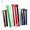 Double side self adhesive back to back hook and loop cable strap
