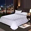 300TC hotel bed sheet high quality jacquard flat sheet
