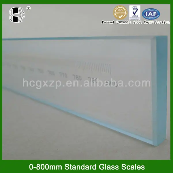 Highly Accuracy 0-800mm optical calibration glass scale