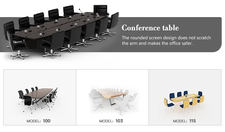 Meeting Table Office Furniture Specifications 8 Person Modular