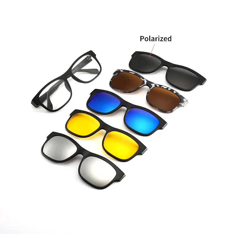 

2203A Superhot Eyewear Magnetic 5 in 1 Sunglasses Set Clip On Eyeglasses Frames
