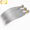 wholesale 100% human hair bundles grey brazilian hair