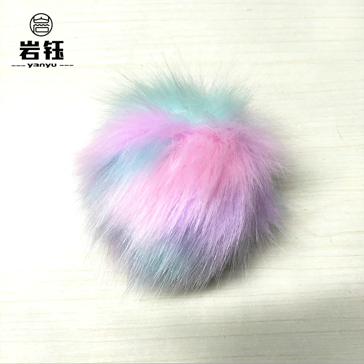 
High-quality leopard fur ball, faux fur rex rabbit fur pompoms artificial fox balls clothes shoes cap bag phone keychain pendant 
