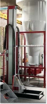 
small occupied automatic powder coating line suitable for metal aluminium profile panel surface finishing 
