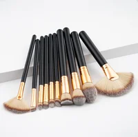 

Multi-color Professional Premium Fine Wood 10pcs Makeup Foundation Blusher Concealer Brush Set with LOW MOQ Custom Private Label