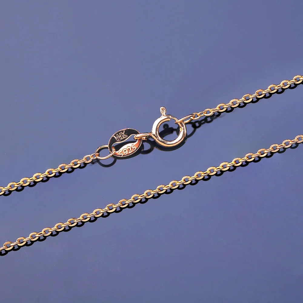 2018 gold plated sterling silver necklace chain 925 jewelry