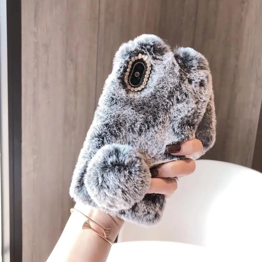 
top selling products in alibaba rabbit fur phone case,fur phone case for iPhone,phone accessories for iphone x 256gb 