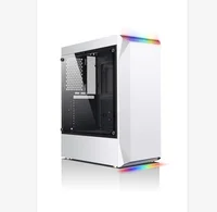 

L07 2019 New Design full tower Case gamer PC Housing with Two RGB Strip Lights /Computer Gaming Case with Acrylic Side Panel