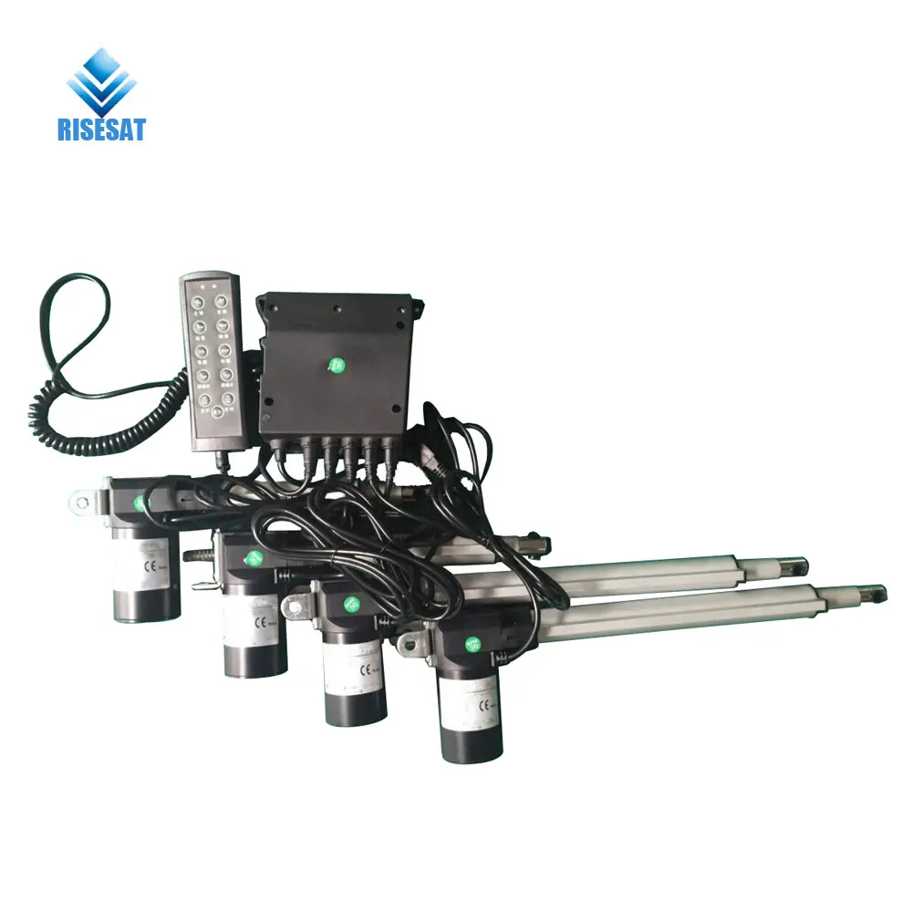 8" Stroke Linear Actuator Lifting System 600kg 24v Up And Down Manual
