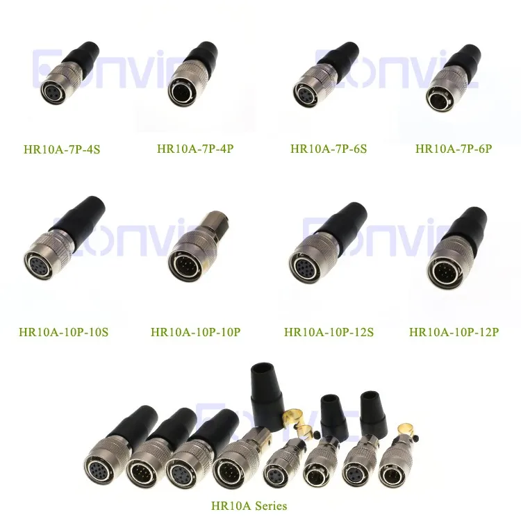 for Hirose HRS 4pin HR10A-7P-4P/HR10A-7P-4S Plug Socket for Camera Power Plug 