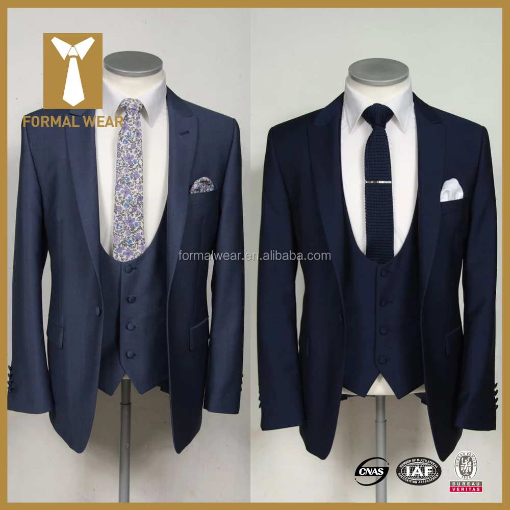 Ropa Formal marcas 100% lana solo pecho trajes para los hombres italianos