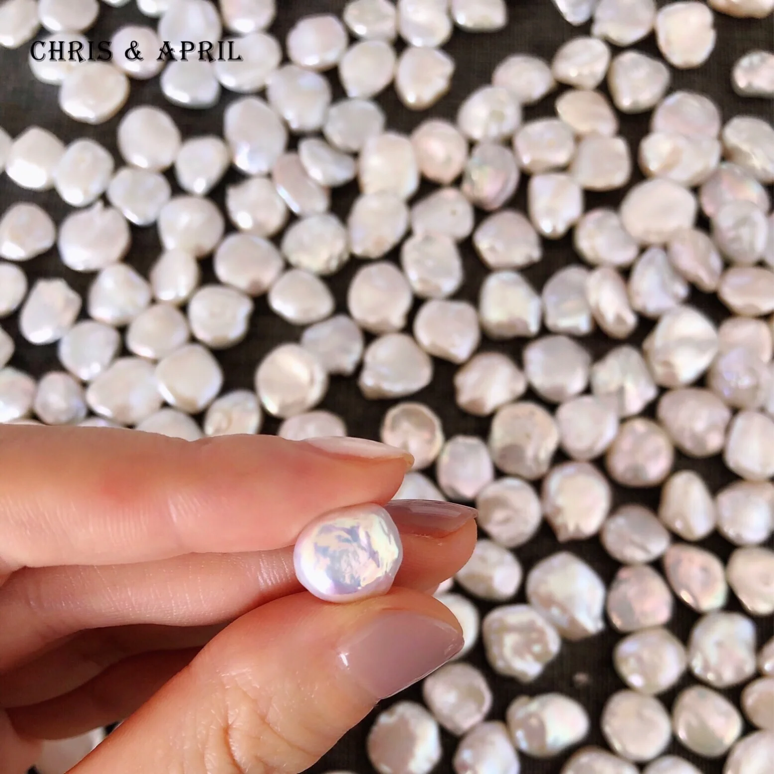 Wholesale white baroque freshwater loose pearls