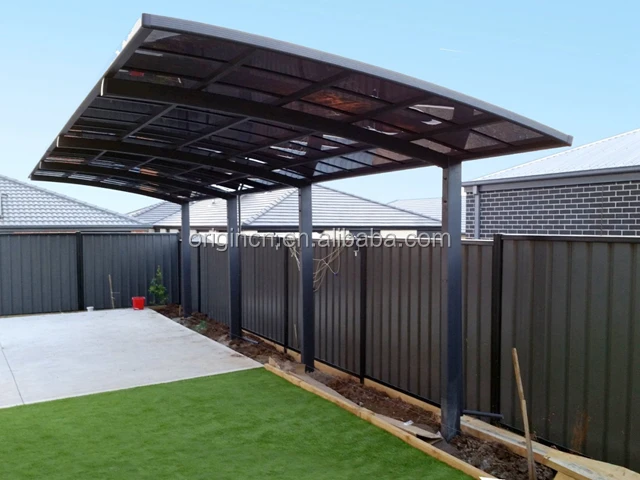 
Hot sale new 3.0M X 5.5M single car parking lot garden garage outdoor sun shelter cantilever carport 