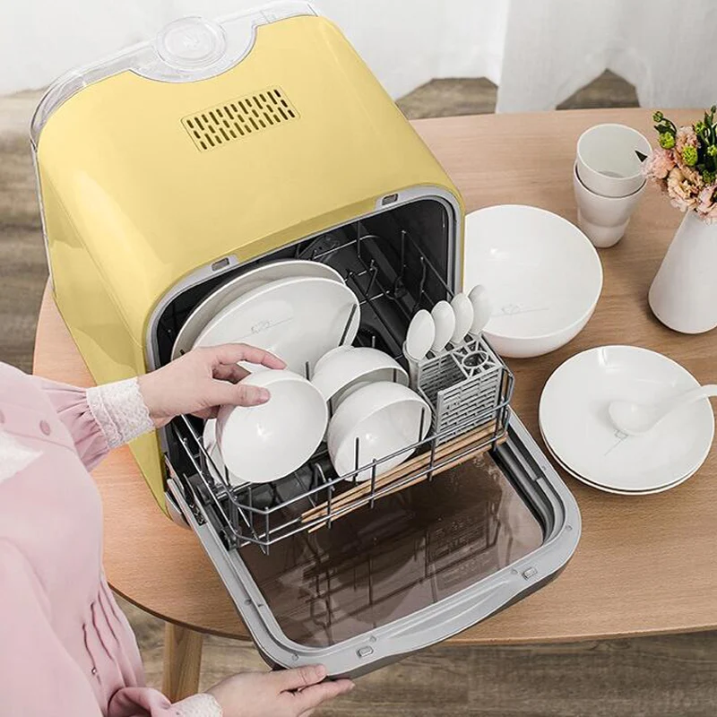 

Intelligent automatic dishwasher home desktop free installation mini small disinfection dishwasher machine