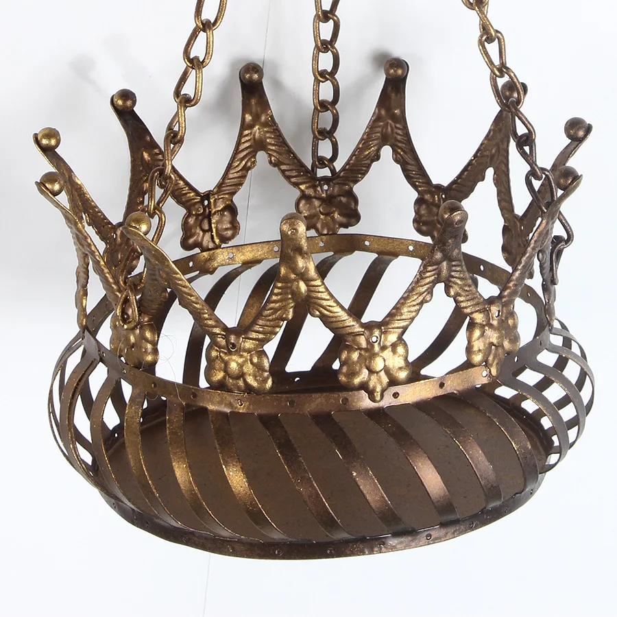 Crown Handcraft Vintage Hang Rose Gold Candle Holder, View Rose Gold