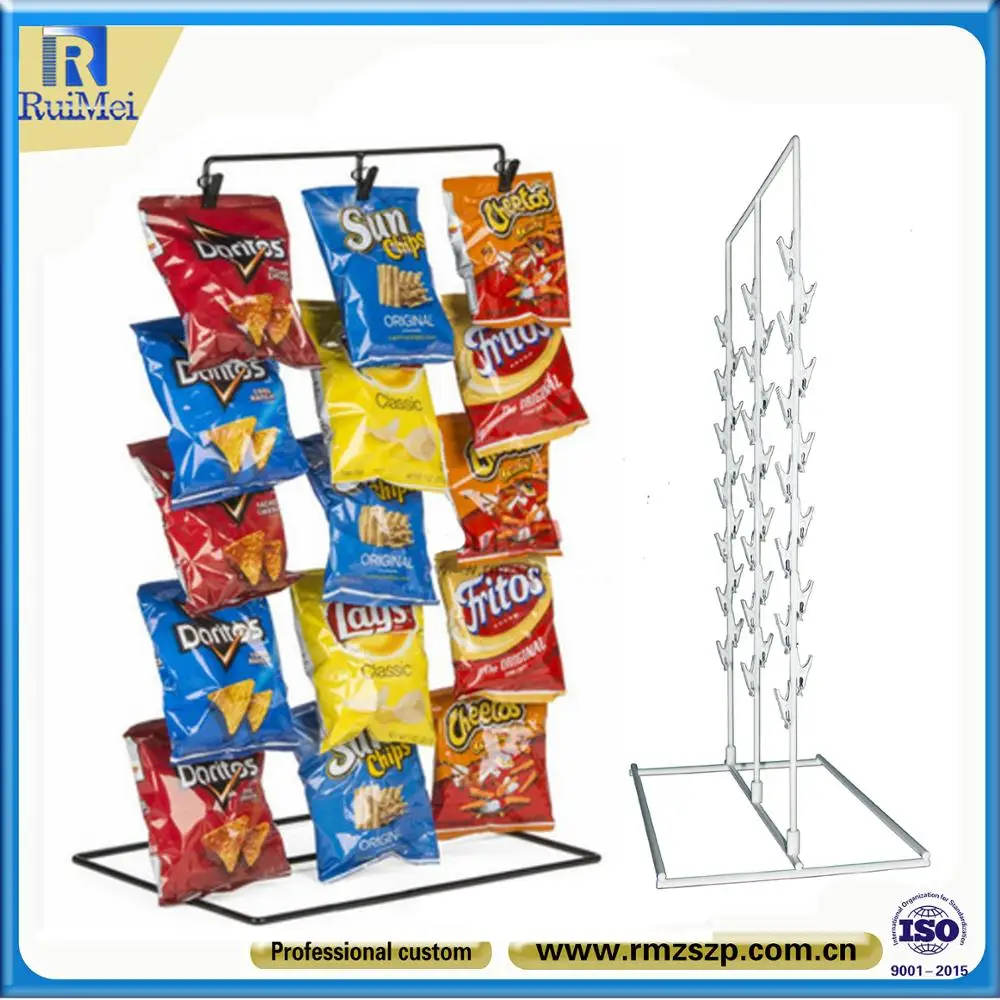 Retail 8 Clip Strips Potato Chip Display Rack Stand Chip Strips Buy