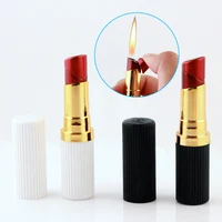 

YM-081 China factory directed creative lipstick butane gas lighter with refillable gas lighter