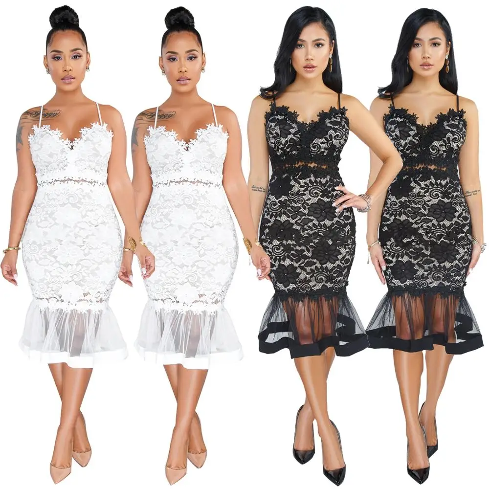 

Womens Sheer Mesh Maxi Dress See Through Bodycon Party Dress