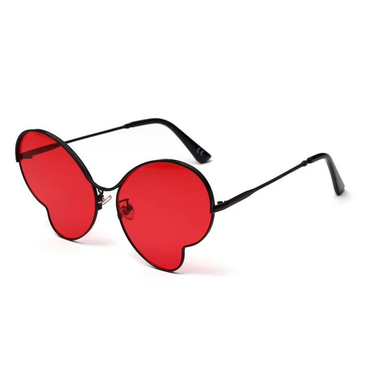 

Metal large frame brand 2019 newest women high fashion cateye sunglasses