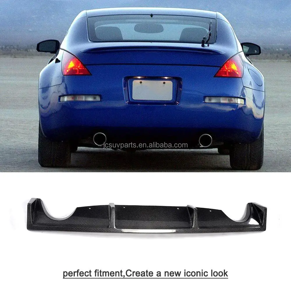 Carbon Fiber Rear Bumper Diffuser Lip Fit For Nissan 350z 20032006