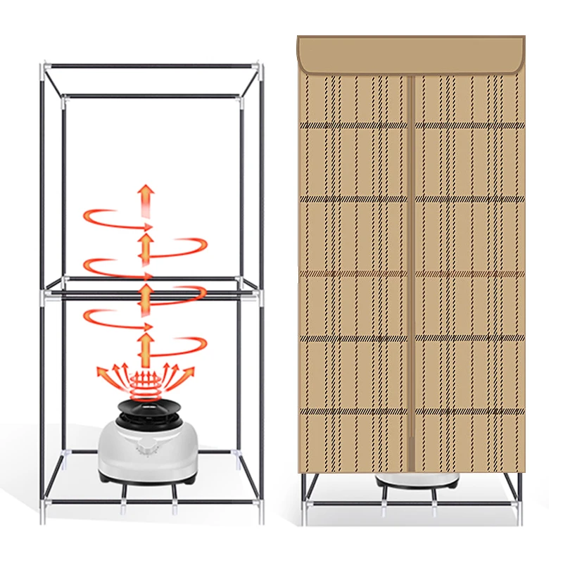 
logo custom Foldable electronic heated indoor airer clothes dryer 