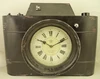 Antique black camera shaped wall clock