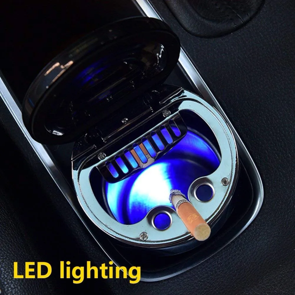 Car Ashtray,Easy Clean Up Detachable Stainless Car Ashtray With Lid