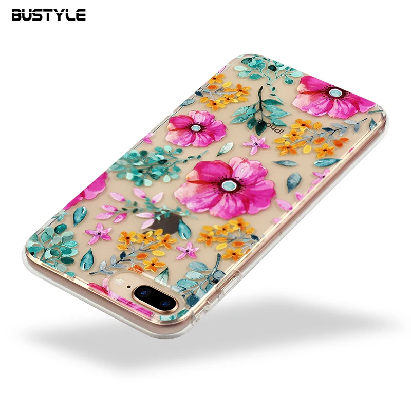 

Soft tpu Mobile Cover Case for iPhone 6 7 8 plus Transparent Phone Case