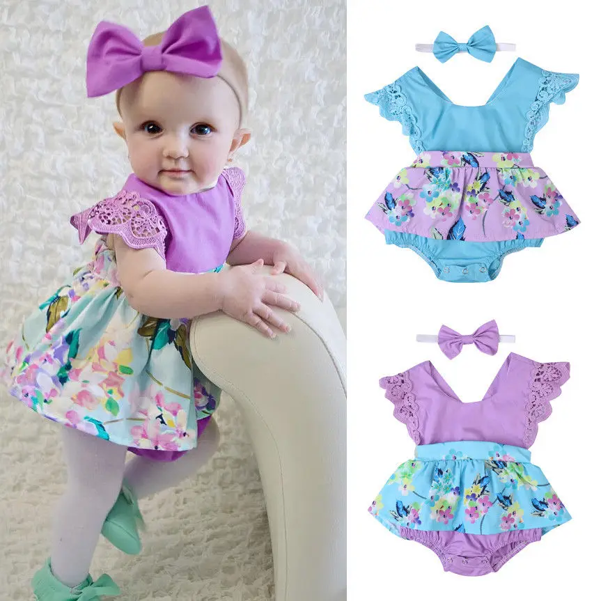 

GC110 wholesale children's boutique clothing baby infanys knit romper