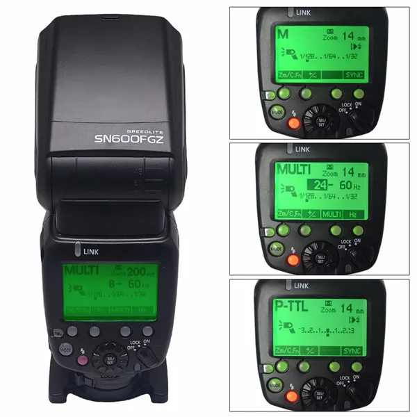 Sn600fgz P-ttl Gn60 1/8000s Slave On-camera Flash Speedlite For Pentax