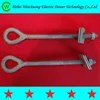 Galvanized eyebolt pole line hardware