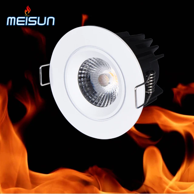 Meisun Fixed 10W Fire Rated IP65 Dimmable LED Downlight 850lm Warm White
