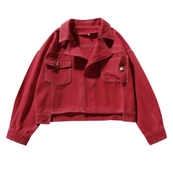 short sleeve denim jacket ladies