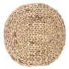 Hot selling natural round water hyacinth straw woven placemat