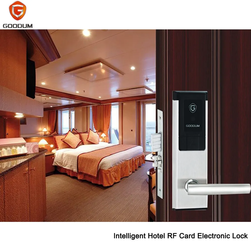 
Goodum Electronic Rfid M1 Card Mechanical Key Smart Hotel Door Lock A3100 